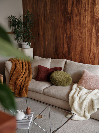 Shetland Olive Cushion 43cm Round
