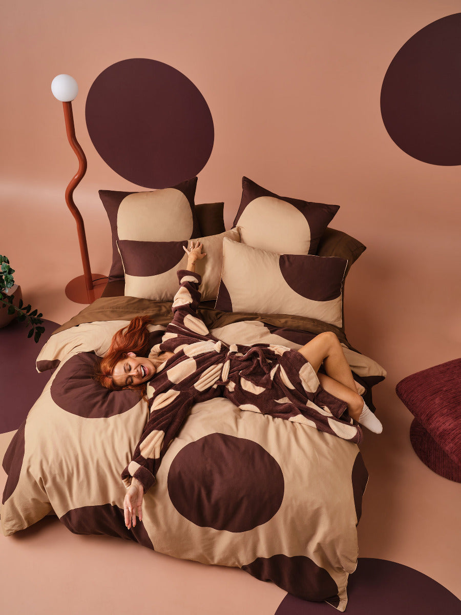 Pluto Clay Quilt Cover Set