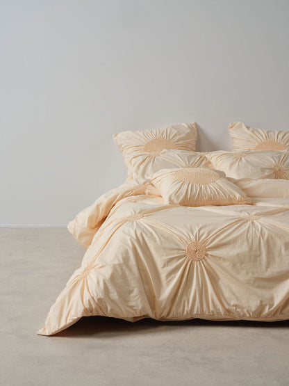 Claudia Peach Quilt Cover Set