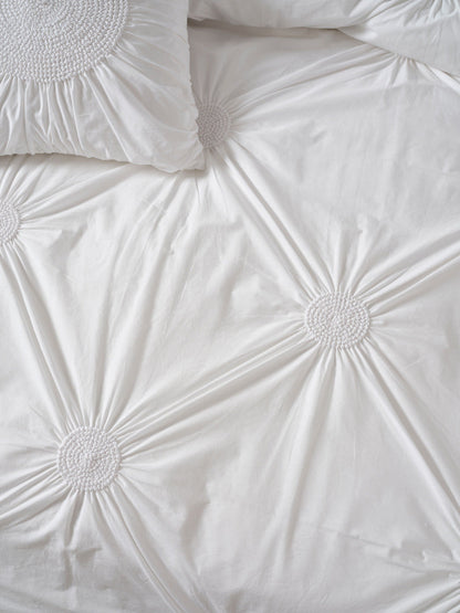 Claudia White Quilt Cover Set
