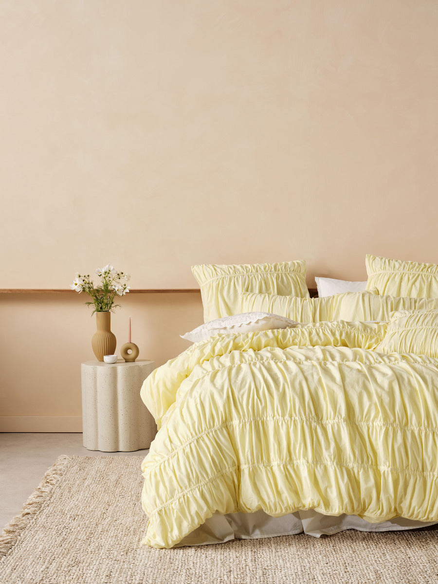 Layla Lemon Quilt Cover Set