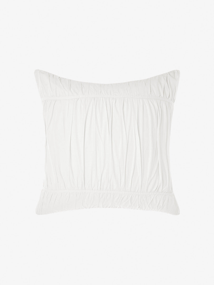 Layla White European Pillowcase