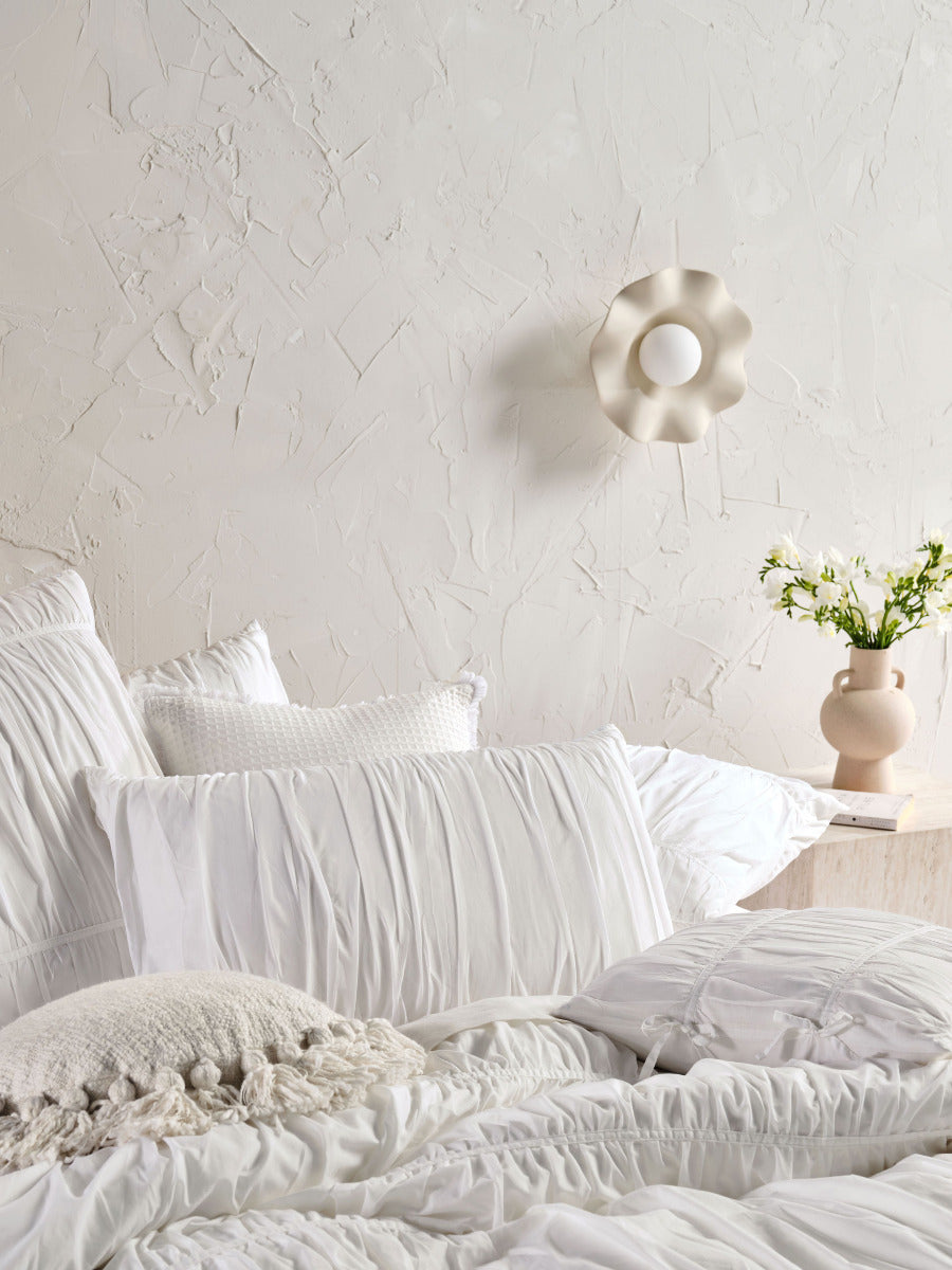 Layla White Quilt Cover Set