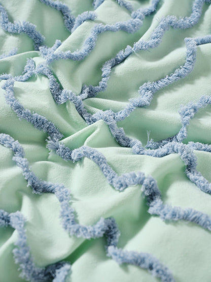 Metung Mint Quilt Cover Set