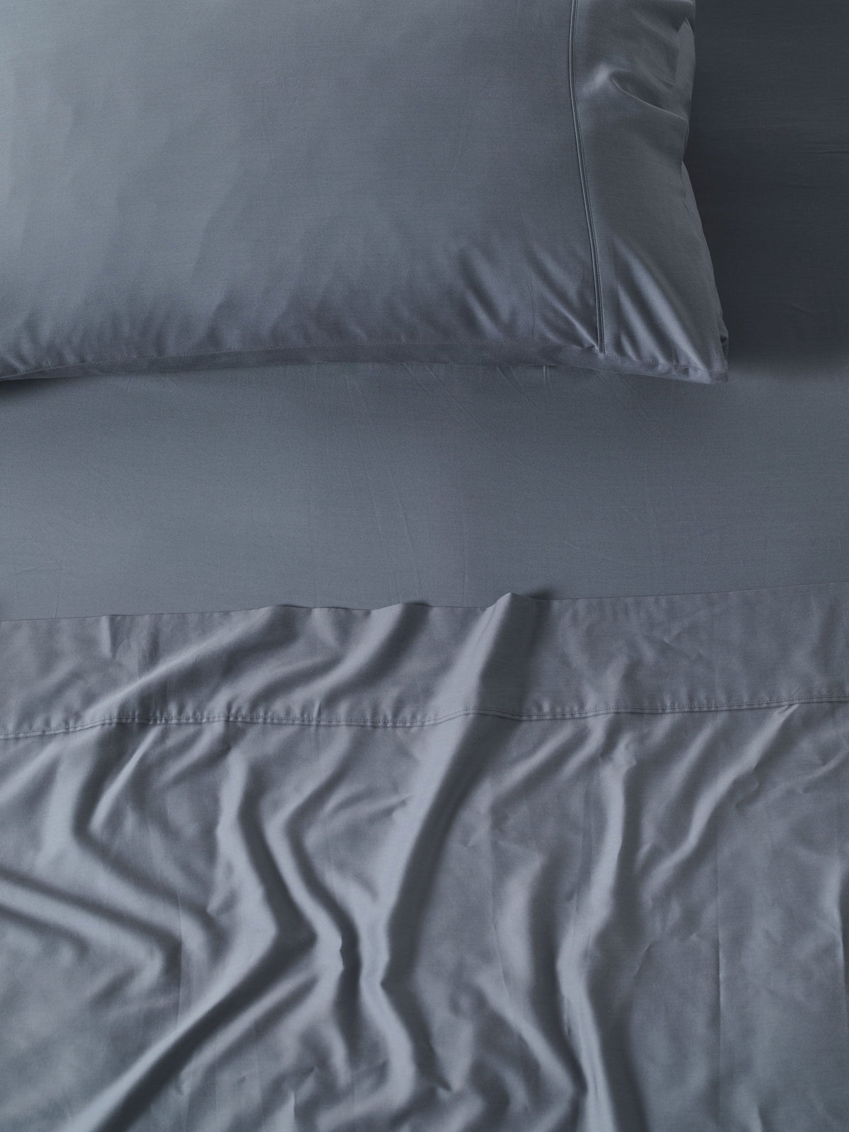 400TC Bamboo/Cotton Nara Bluestone Bamboo Cotton King Pillowcase