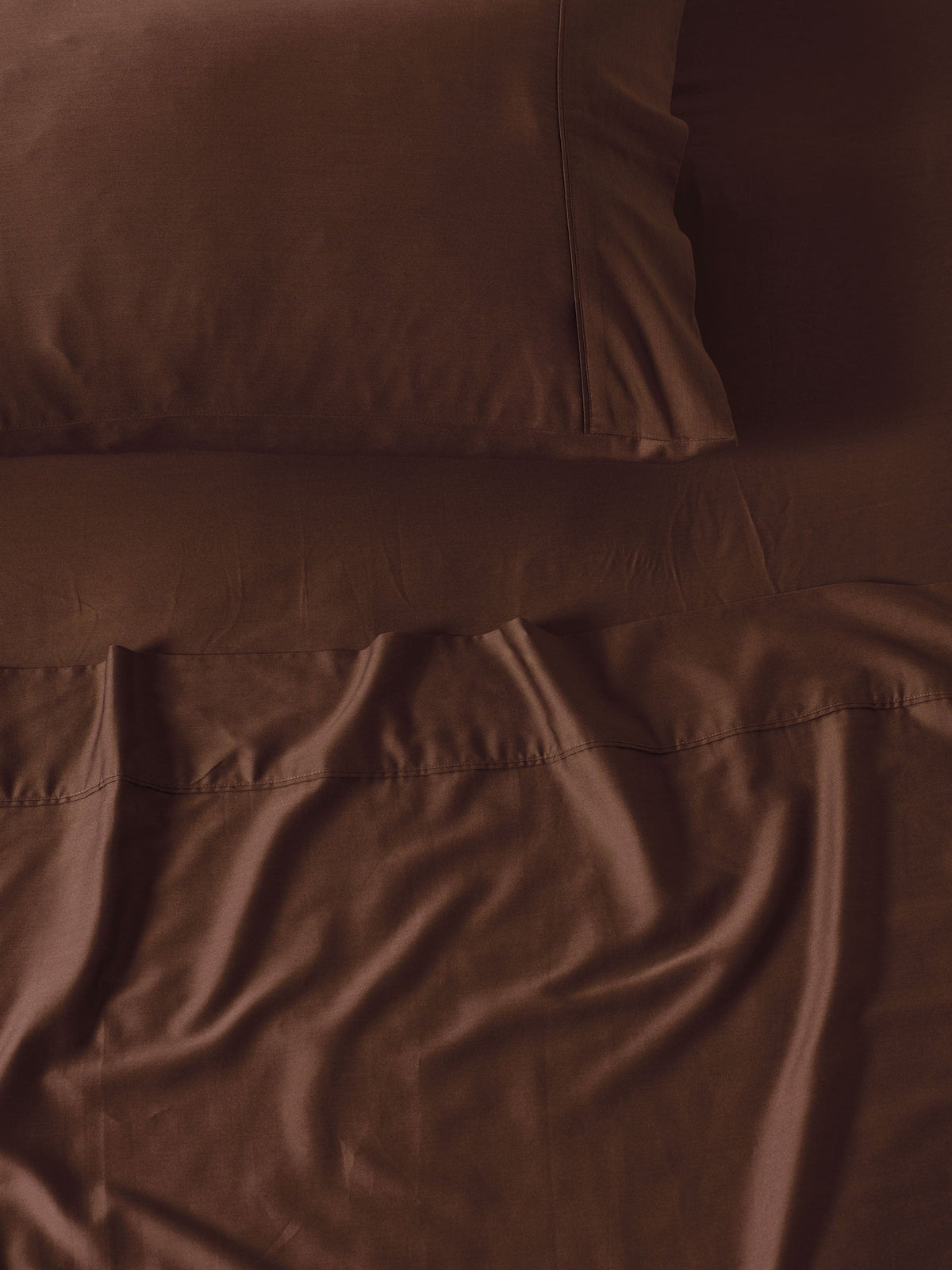 400TC Bamboo/Cotton Nara Chocolate Bamboo Cotton Standard Pillowcase