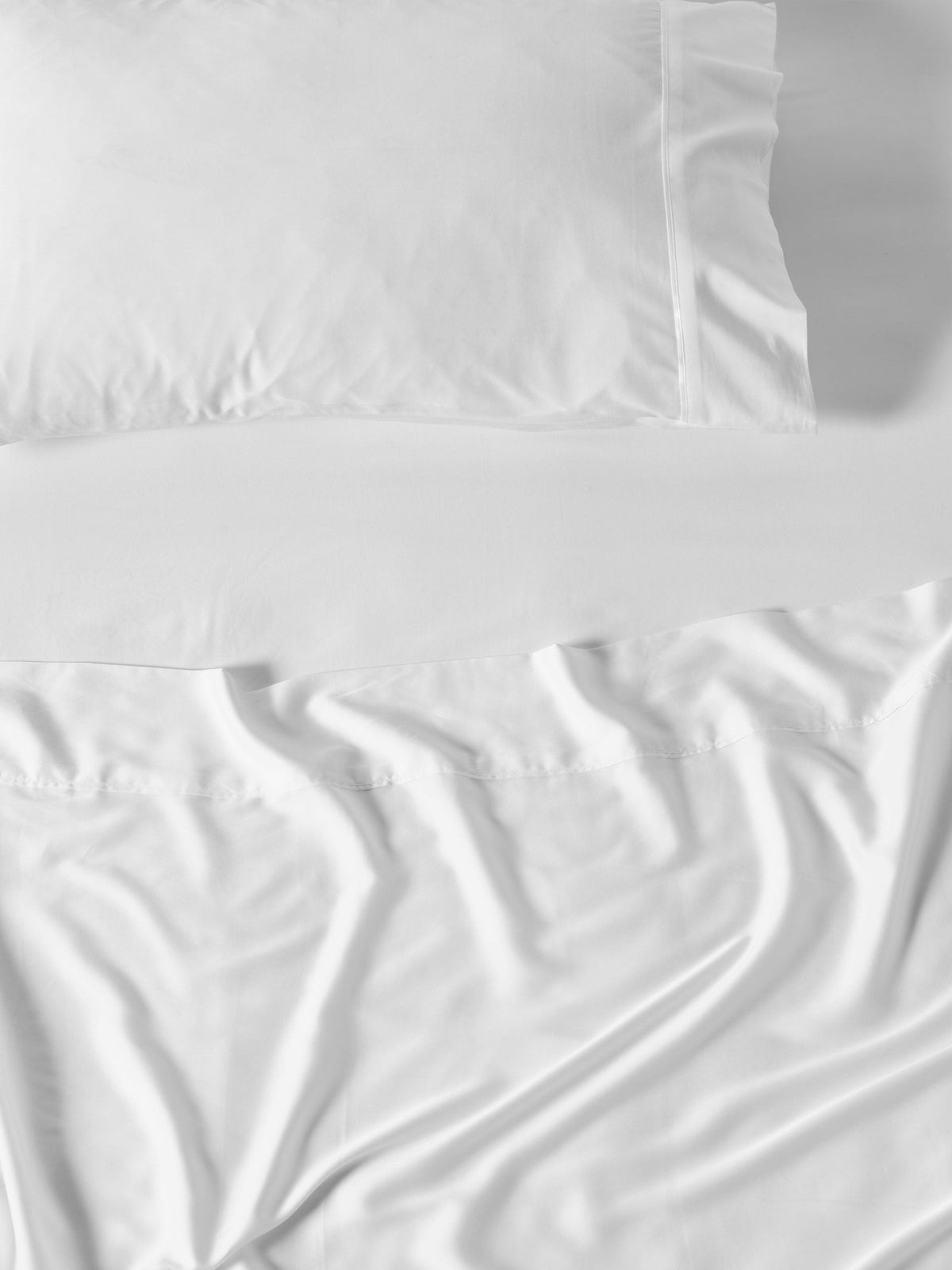 400TC Bamboo/Cotton Nara White Bamboo Cotton Standard Pillowcase
