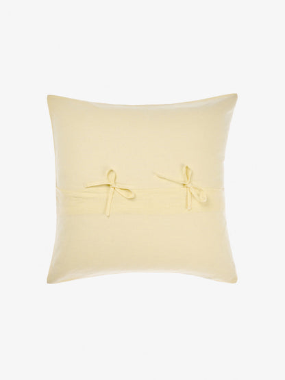 Pure Linen Nimes Lemon European Pillowcase