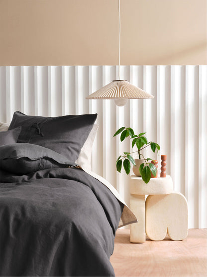 Pure Linen Nimes Magnet Quilt Cover Set