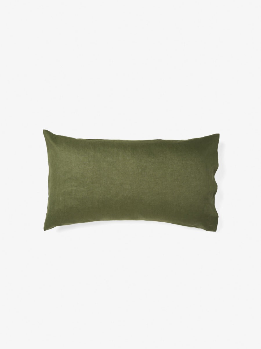 Pure Linen Nimes Moss King Pillowcase
