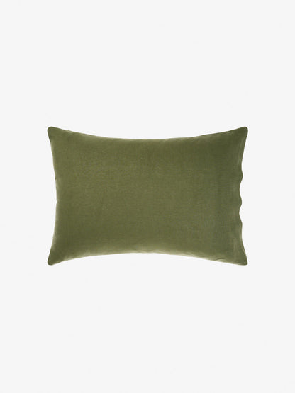 Pure Linen Nimes Moss Standard Pillowcase