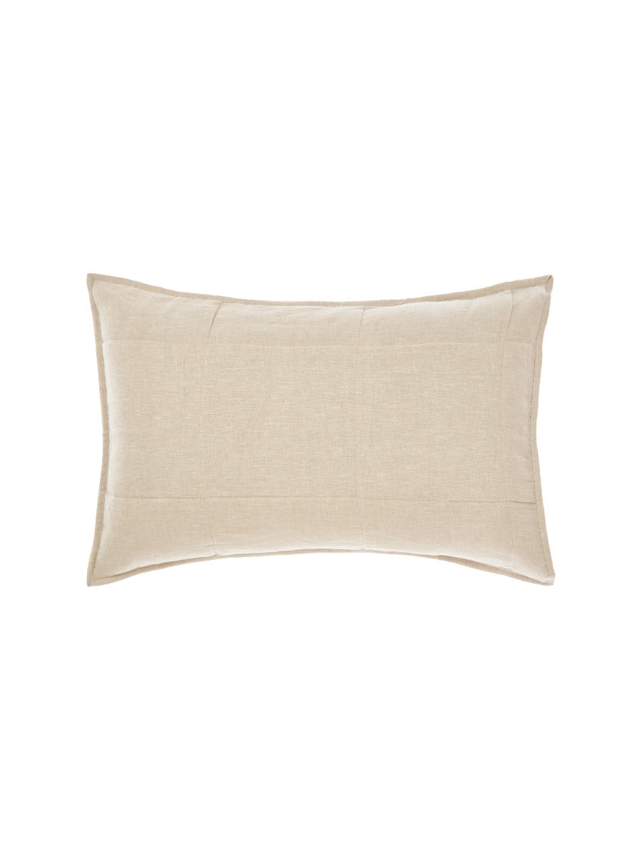 Pure Linen Nimes Natural Pillow Sham Pair