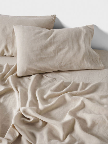 Pure Linen Nimes Natural King Pillowcase