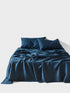 Pure Linen Nimes Navy Sheet Set