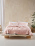 Pure Linen Nimes Rose Coverlet