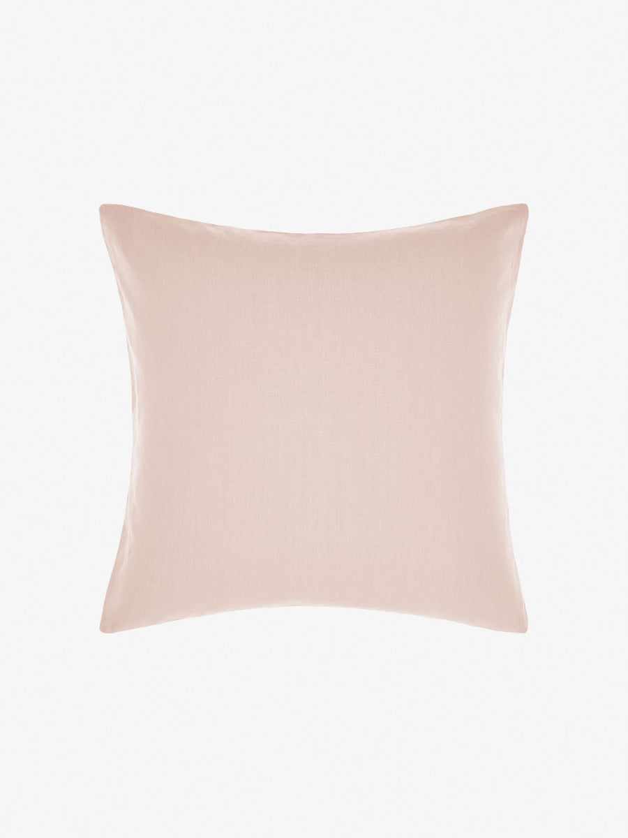 Pure Linen Nimes Rose Pink European Pillowcase