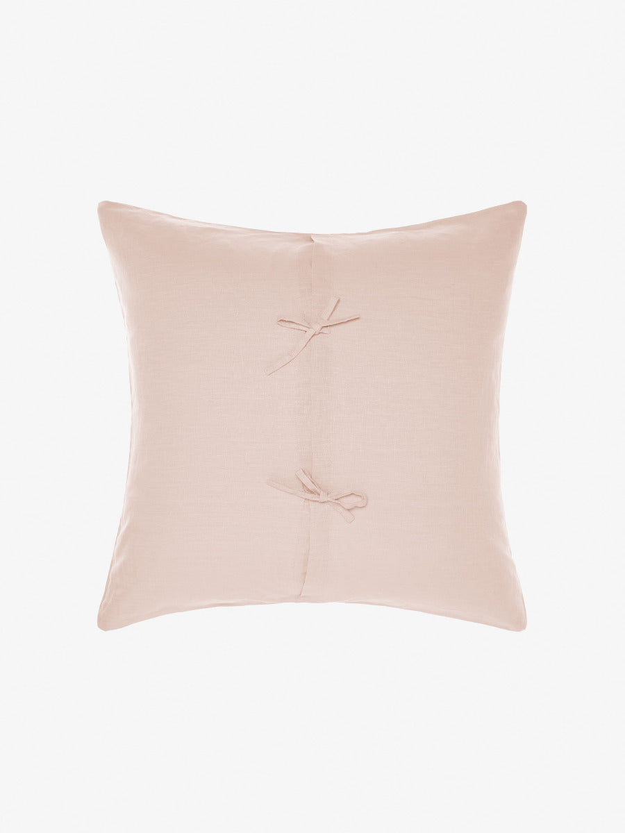 Pure Linen Nimes Rose Pink European Pillowcase
