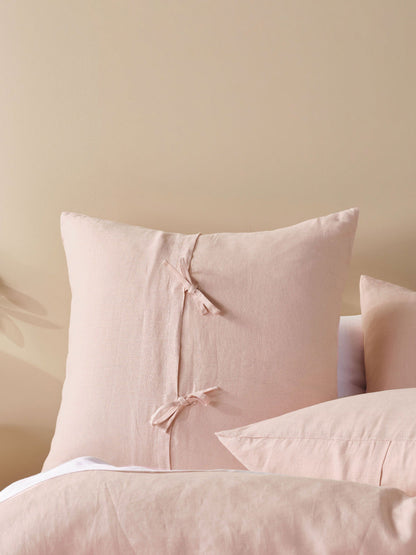 Pure Linen Nimes Rose Pink European Pillowcase
