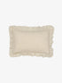 Pure Linen Nimes Ruffle Natural 40x60cm Cushion