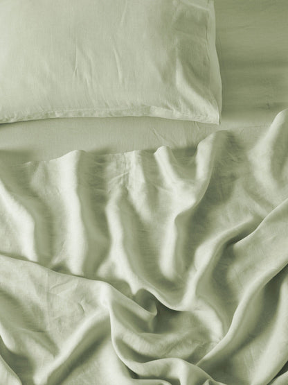 Pure Linen Nimes Wasabi Sheet Set