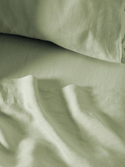 Pure Linen Nimes Wasabi Sheet Set