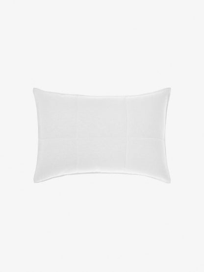 Pure Linen Nimes White Pillow Sham Pair
