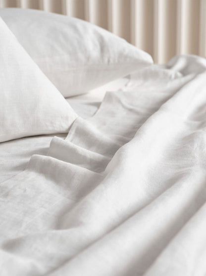 Pure Linen Nimes White Sheet Set