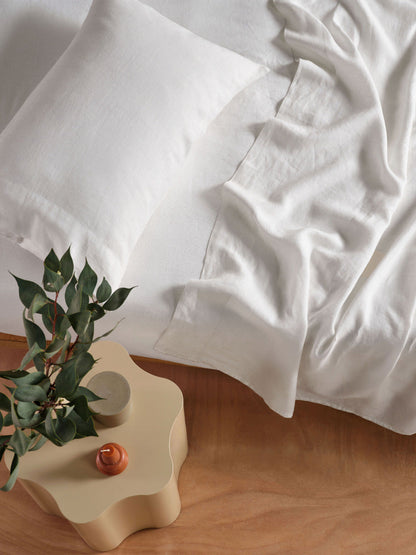 Pure Linen Nimes White Sheet Set