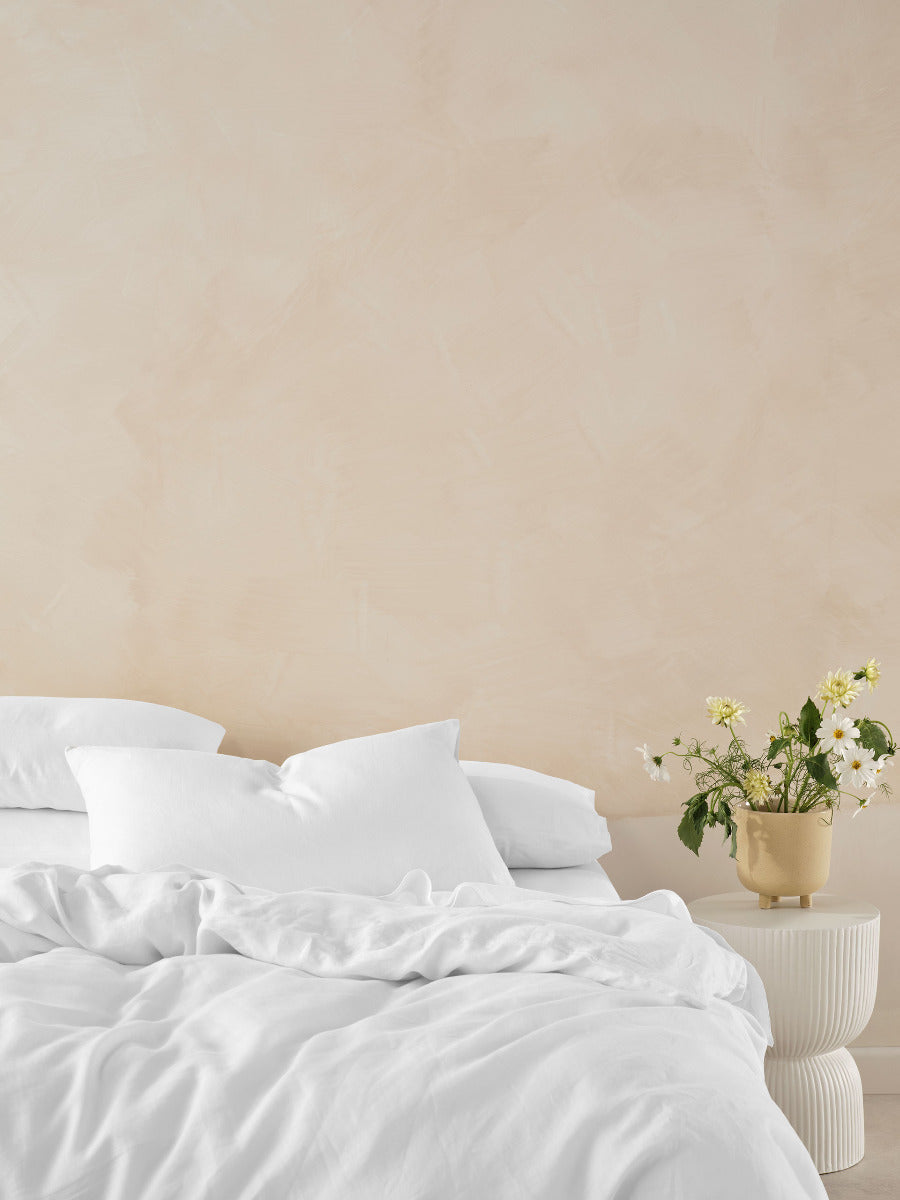 Pure Linen Nimes White King Pillowcase