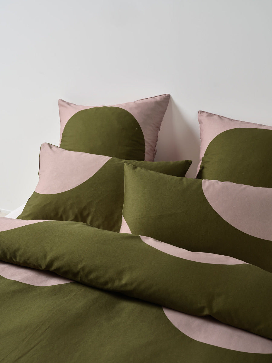 Pluto Olive Quilt Cover Set