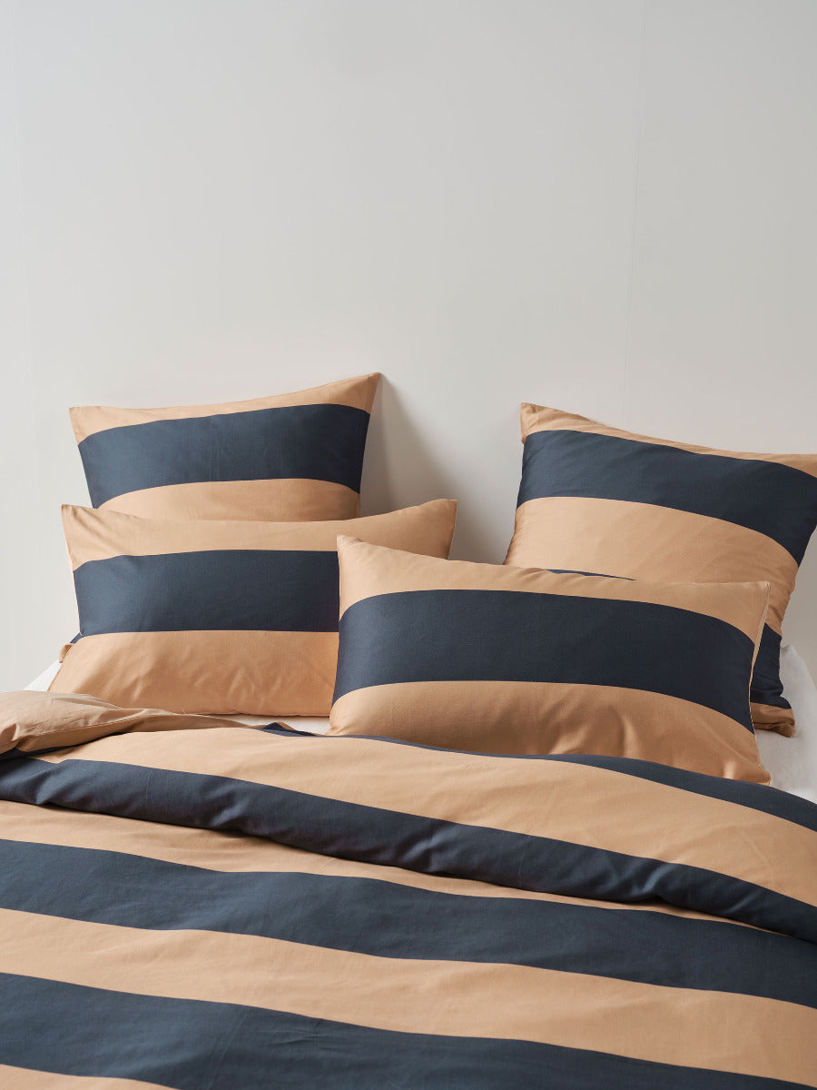 Rugby Stripe Bluestone European Pillowcase