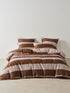 Rugby Stripe Orchid Quilt Cover Set