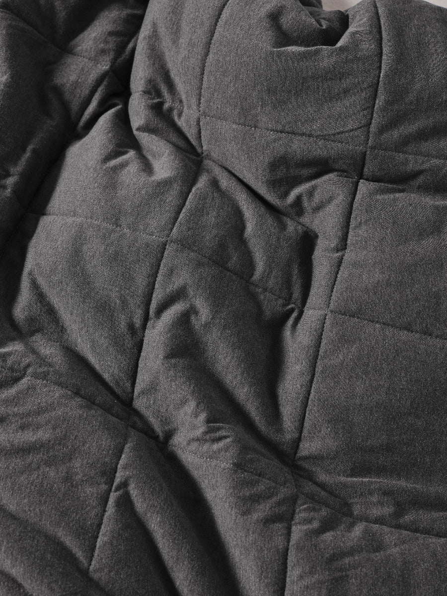 Ryland Charcoal Quilt Cover Set