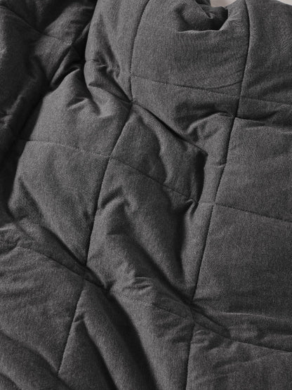 Ryland Charcoal Quilt Cover Set