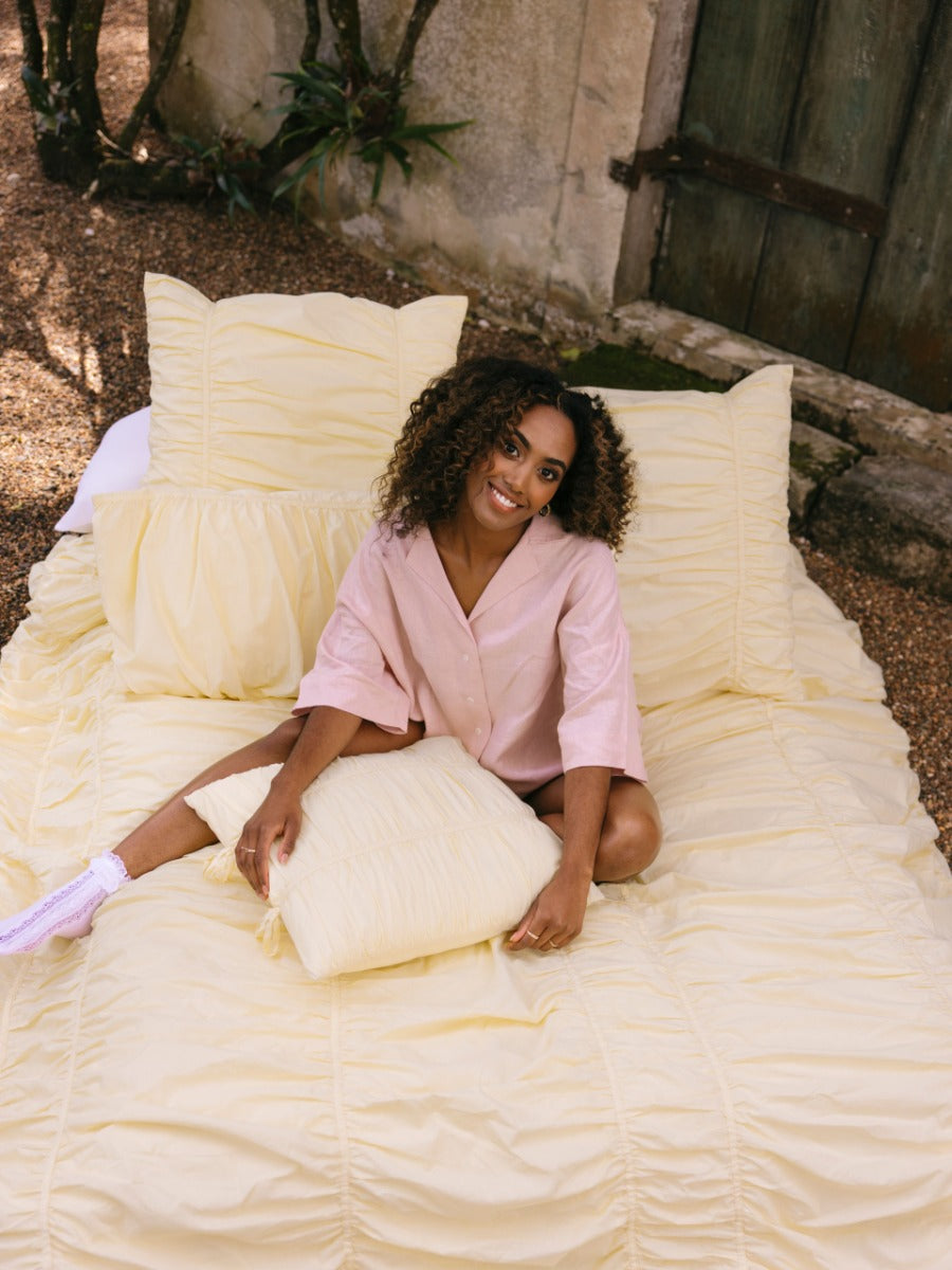 Layla Lemon Quilt Cover Set