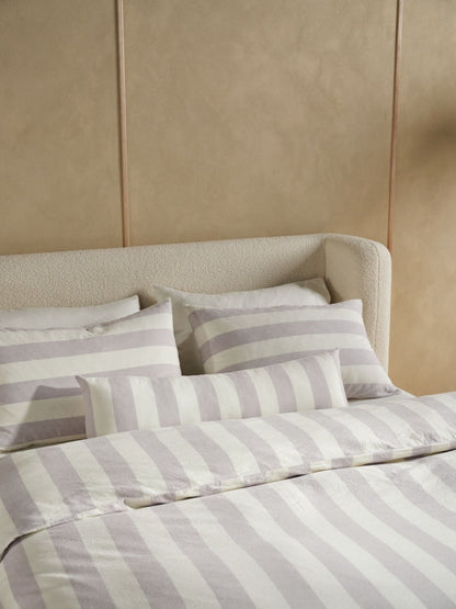 Vintage Stripe Lavender Quilt Cover Set