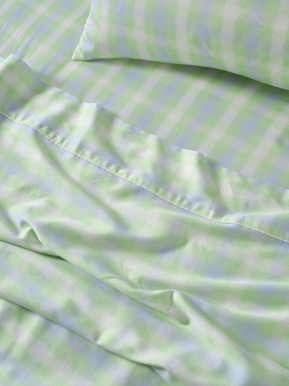 Sunrise Check Clearwater Sheet Set
