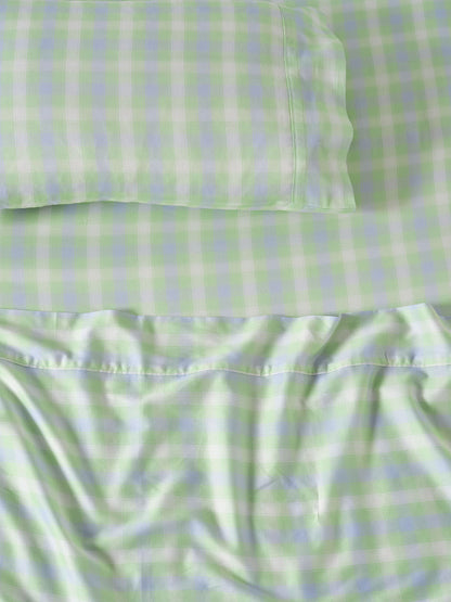 Sunrise Check Clearwater Sheet Set