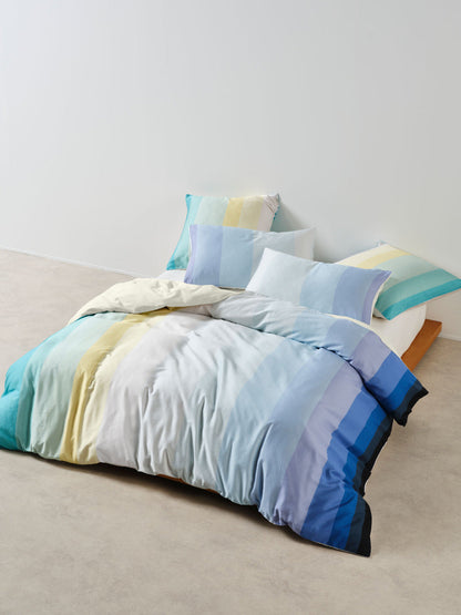 Sunrise Stripe Clearwater Quilt Cover Set