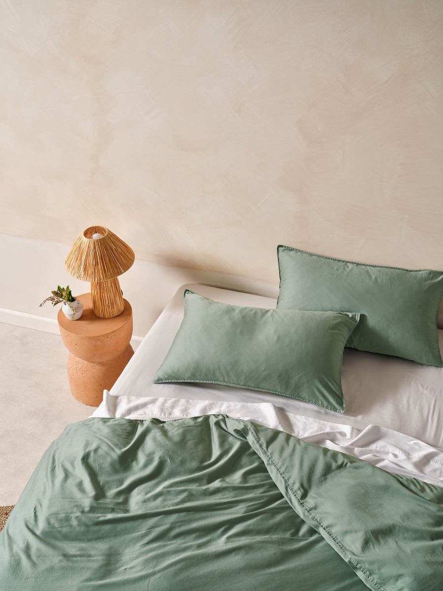 Surf Wash White 400TC Sheet Set