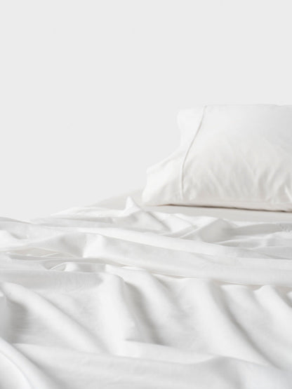 Surf Wash White 400TC Sheet Set