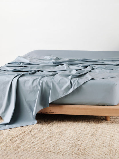 Vienna Blue Fitted Sheet 50cm