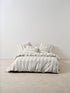 Vintage Stripe Lavender Quilt Cover Set