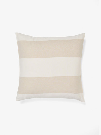 Vintage Wide Stripe Natural European Pillowcase