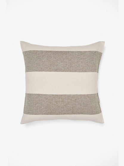 Vintage Wide Stripe Olive European Pillowcase