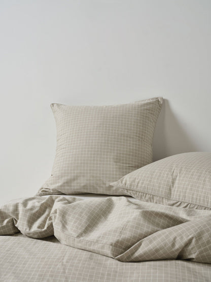 Volley Check Pebble Quilt Cover Set