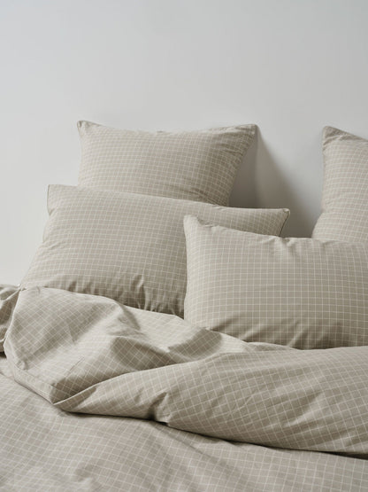Volley Check Pebble European Pillowcase