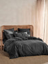 400TC Bamboo/Cotton Nara Charcoal Quilt Cover Set