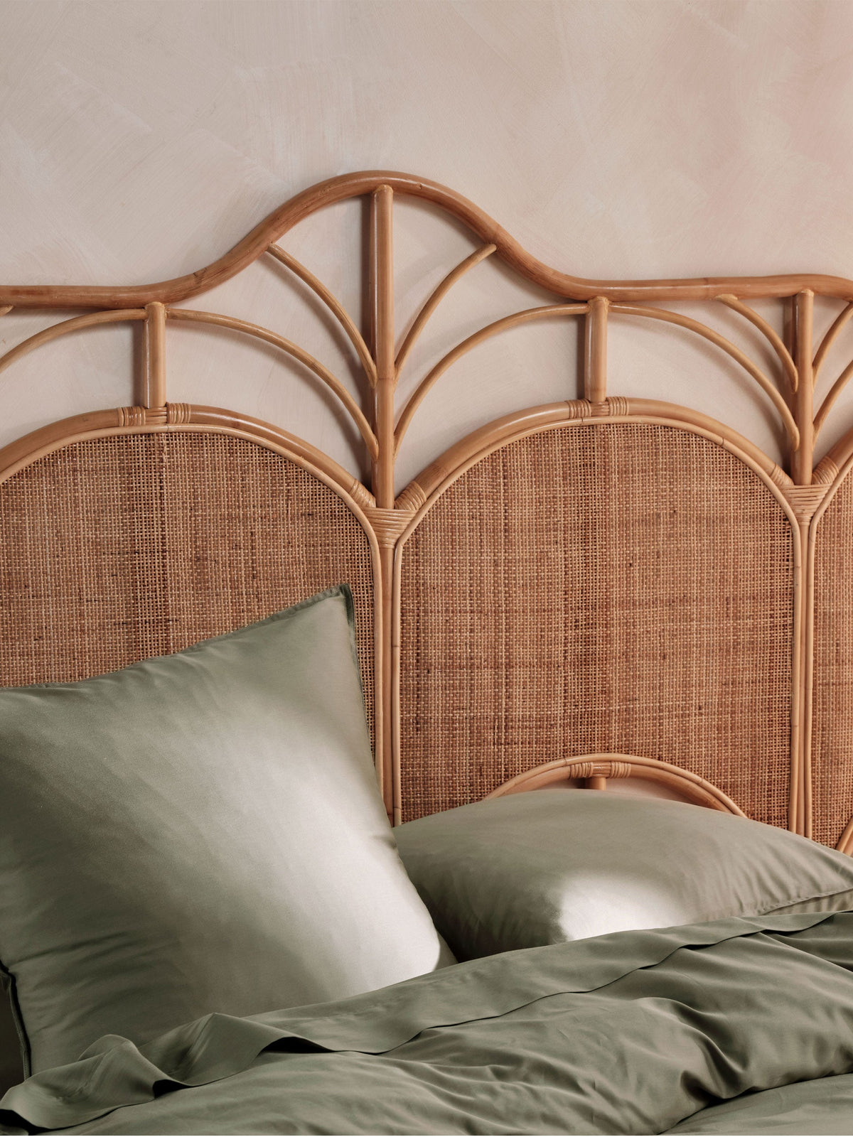 400TC Bamboo/Cotton Nara Moss Quilt Cover Set