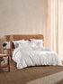 400TC Bamboo/Cotton Nara White Quilt Cover Set